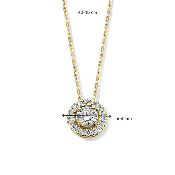 Halskette Emma 0,50 ct. Gelbgold