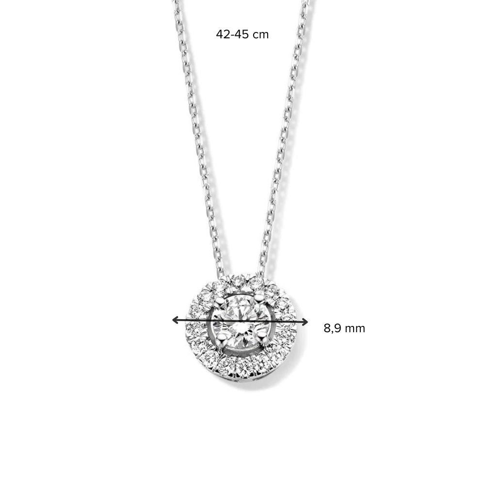 Halskette Emma 0,50 ct. Weißgold