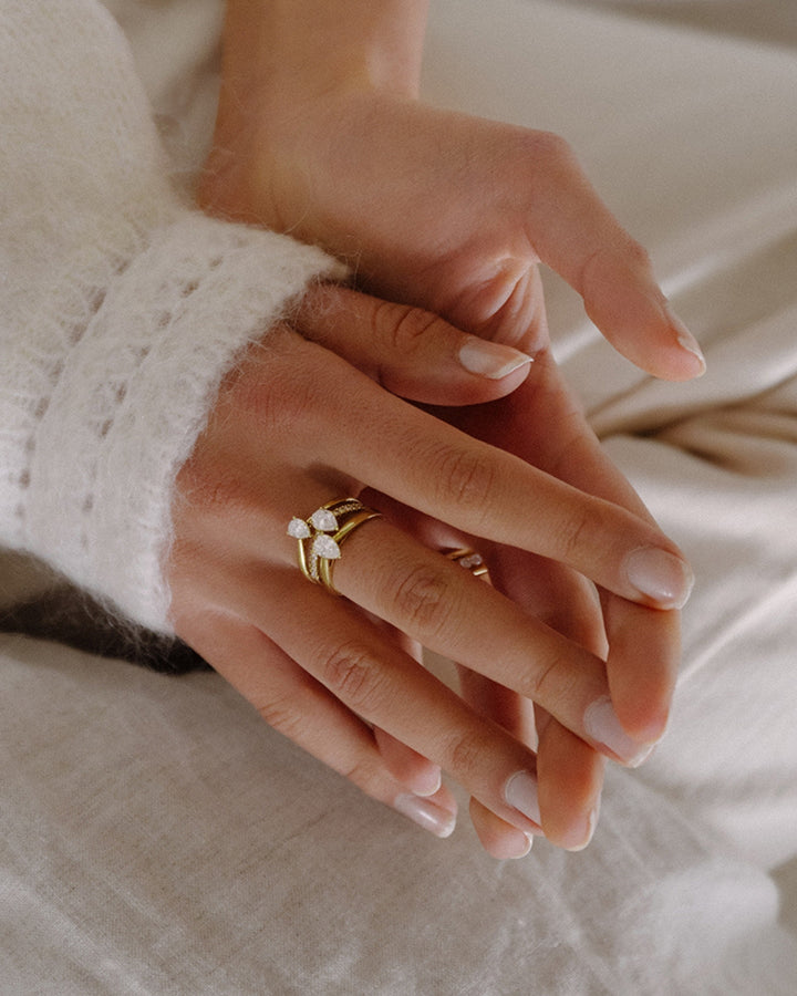 Ring Ava 0,50 ct. Gelbgold