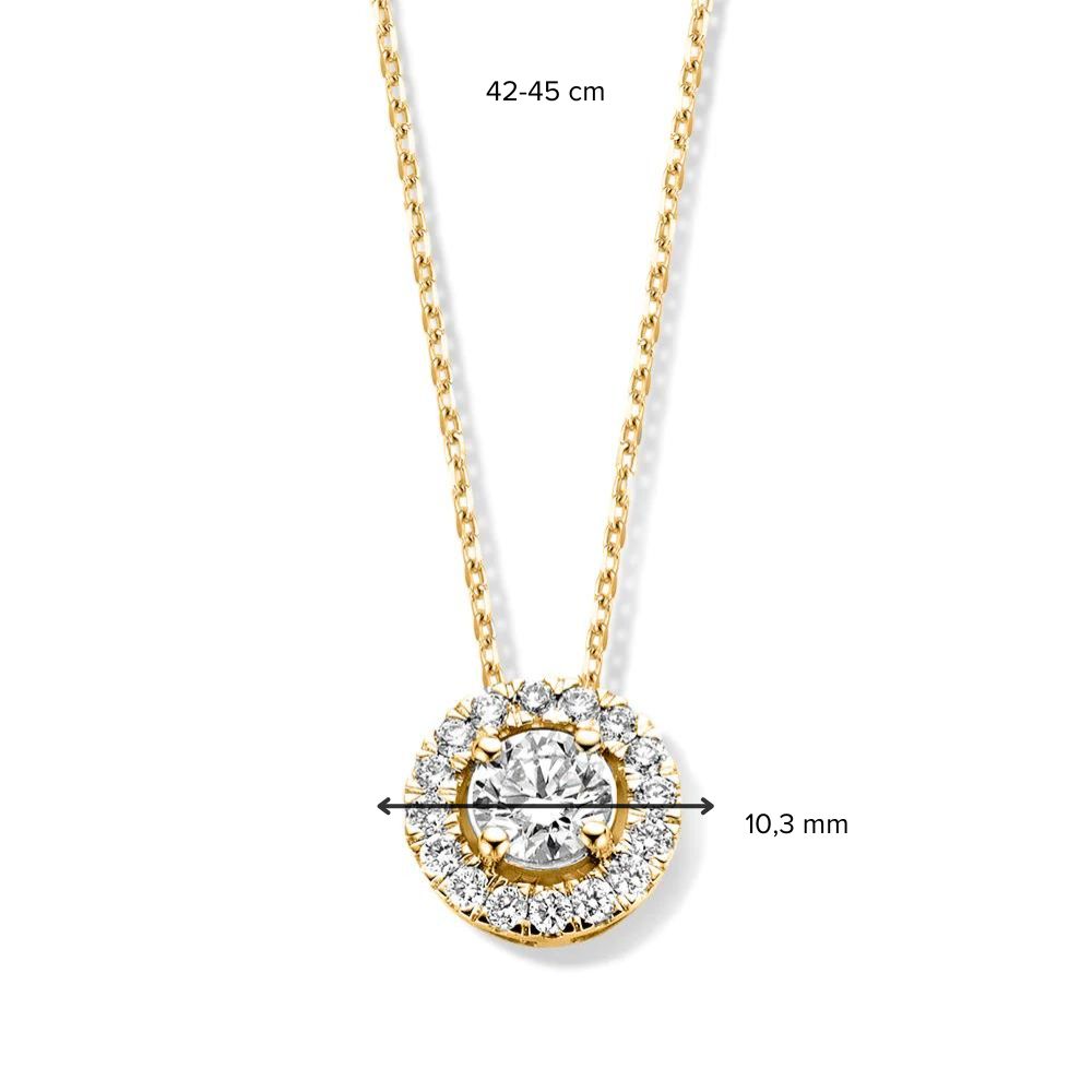 Halskette Emma 0,75 ct. Gelbgold