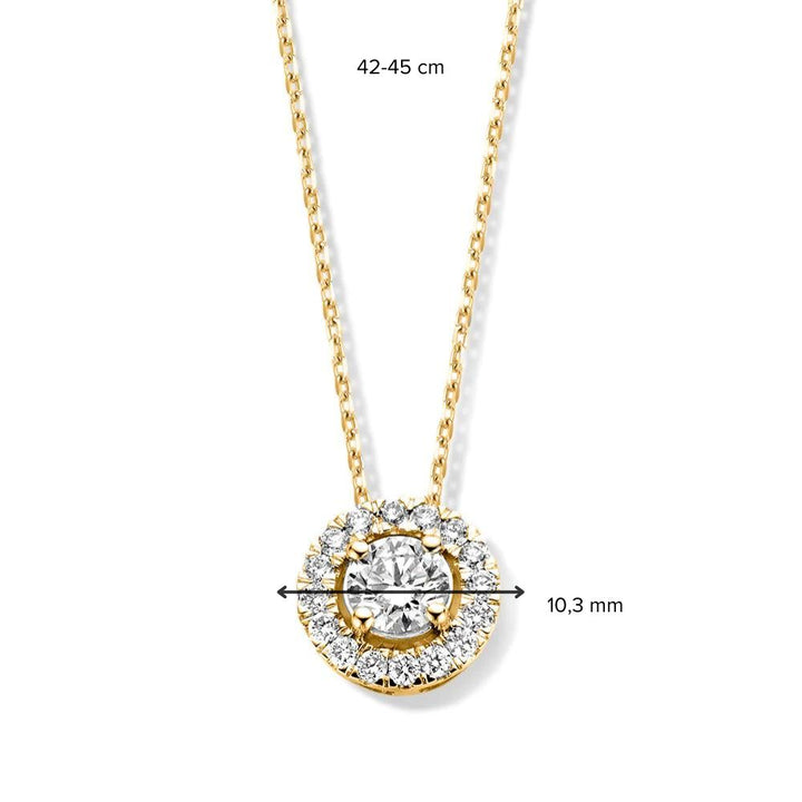 Halskette Emma 0,75 ct. Gelbgold