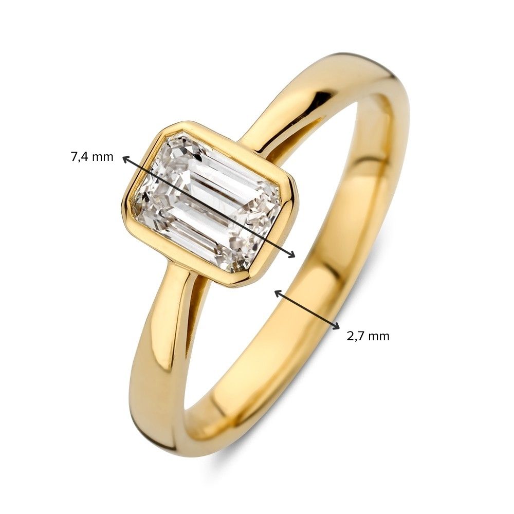 Ring Lara 0,75 ct. Gelbgold