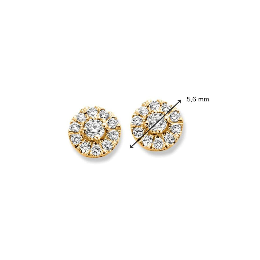 Emma Ohrstecker 0,20 ct. Gelbgold