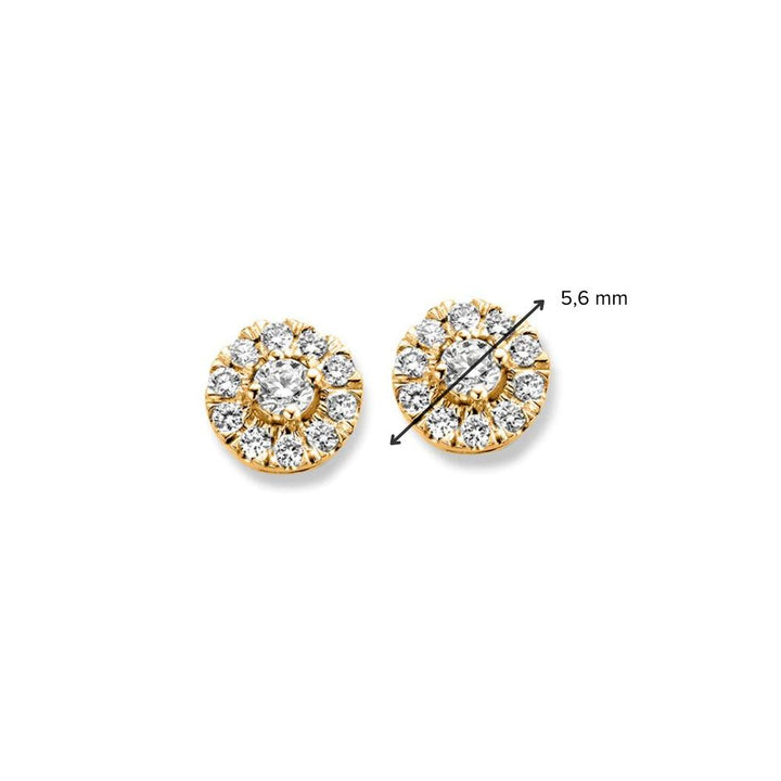 Emma Ohrstecker 0,20 ct. Gelbgold