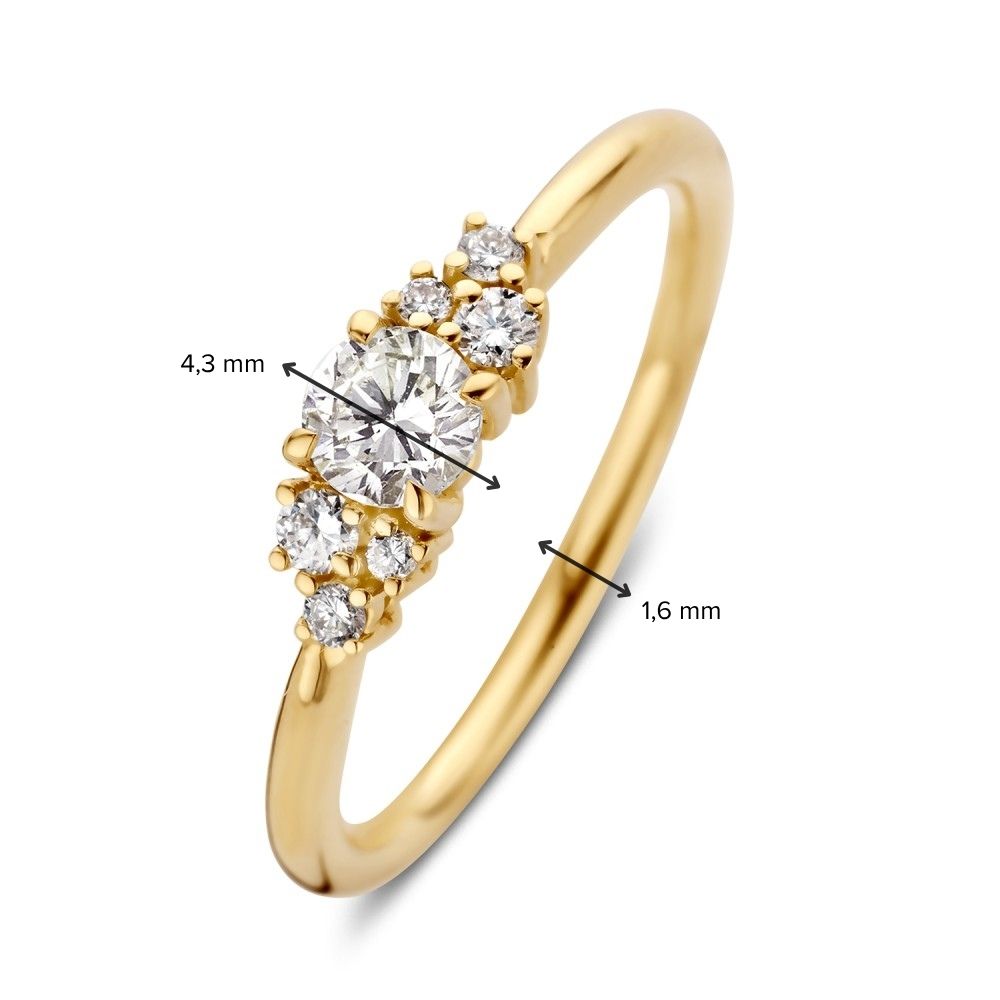 Ring Stella 0,46 Karat Gelbgold