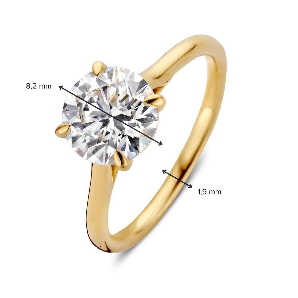 Ring Claire 2,00 ct. Gelbgold