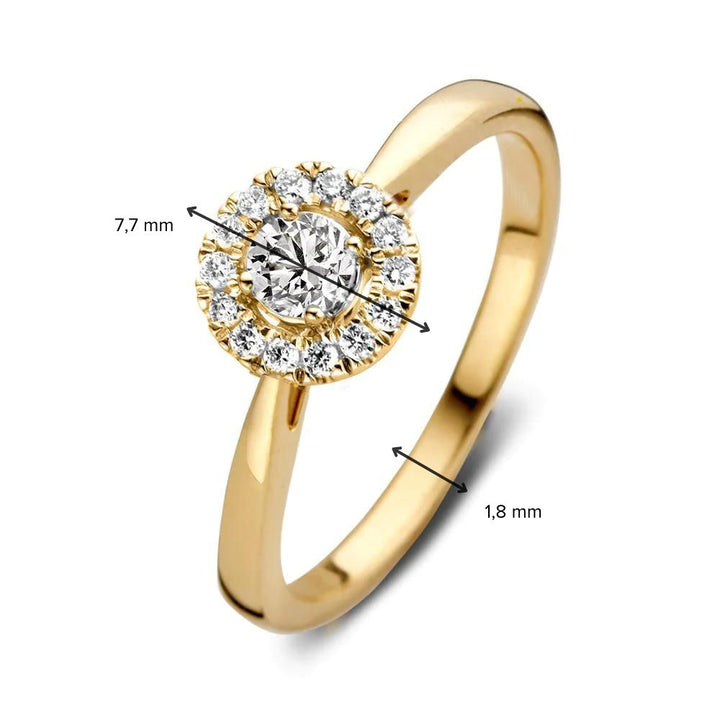Ring Emma 0,30 ct. Gelbgold