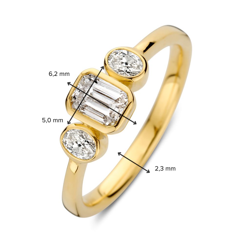 Ring Charlie 0,70 ct. Gelbgold