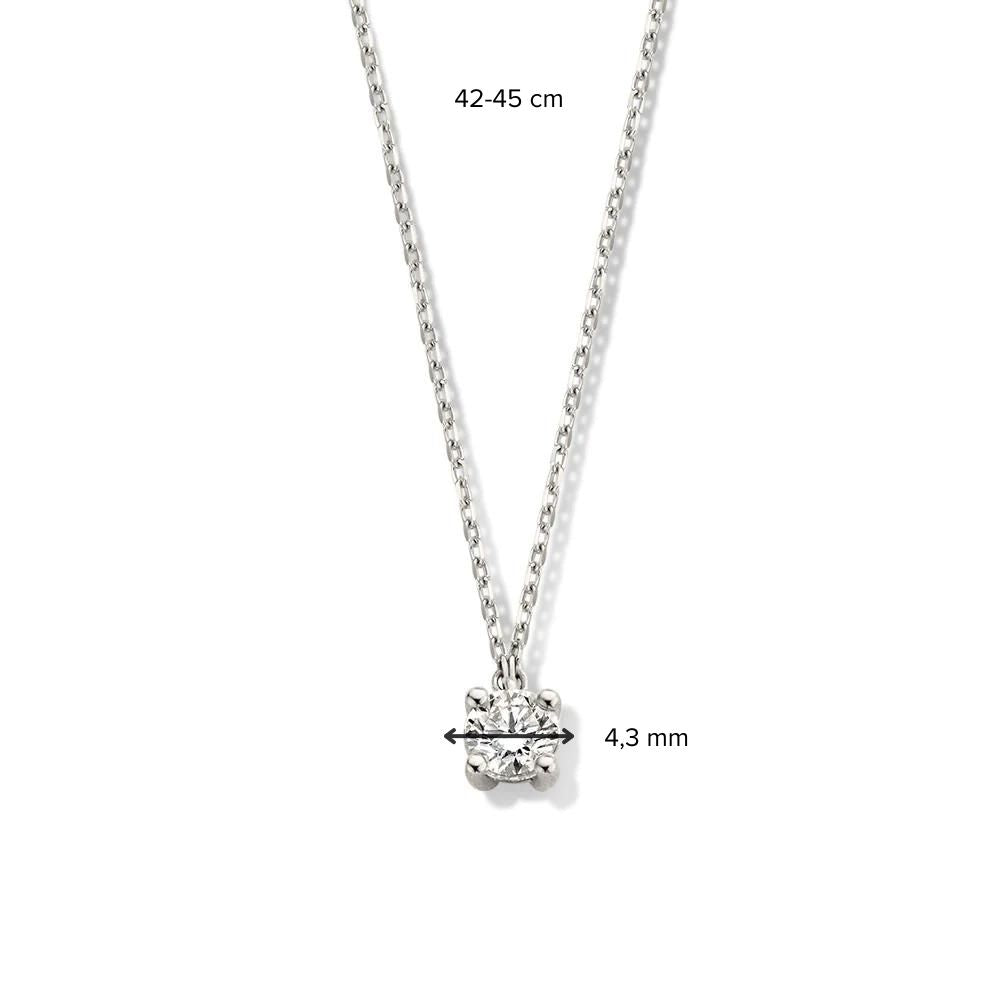 Halskette Olivia 0,30 ct. Weißgold