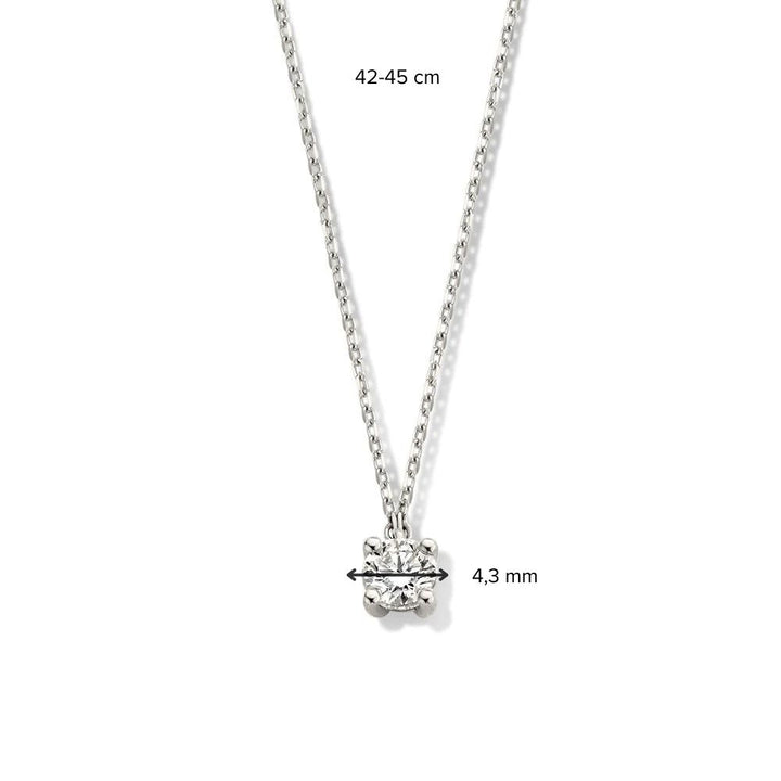 Halskette Olivia 0,30 ct. Weißgold