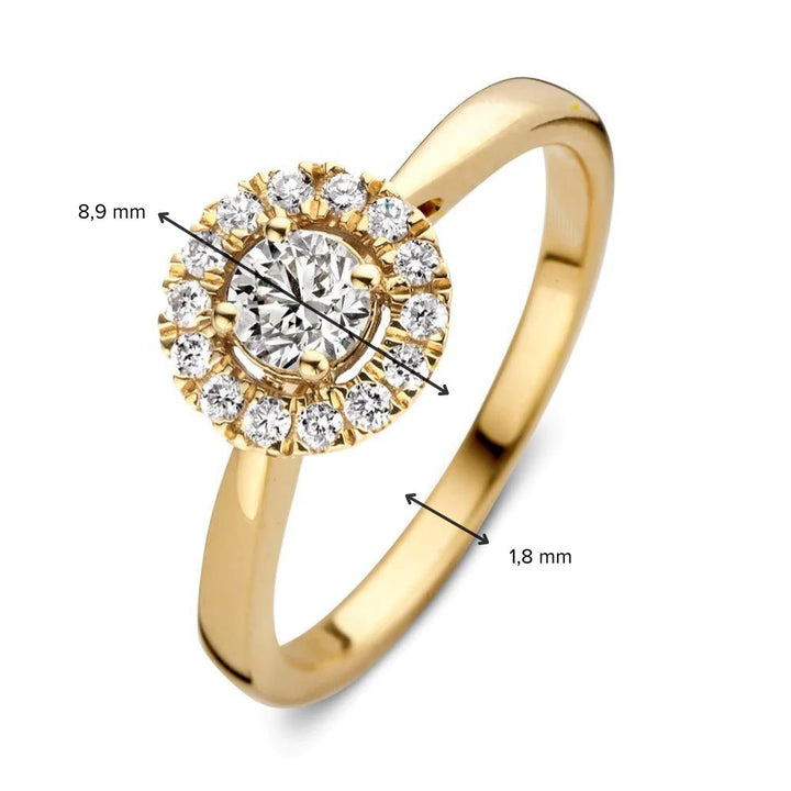 Ring Emma 0,50 ct. Gelbgold