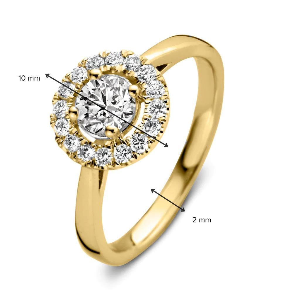 Ring Emma 0,75 ct. Gelbgold