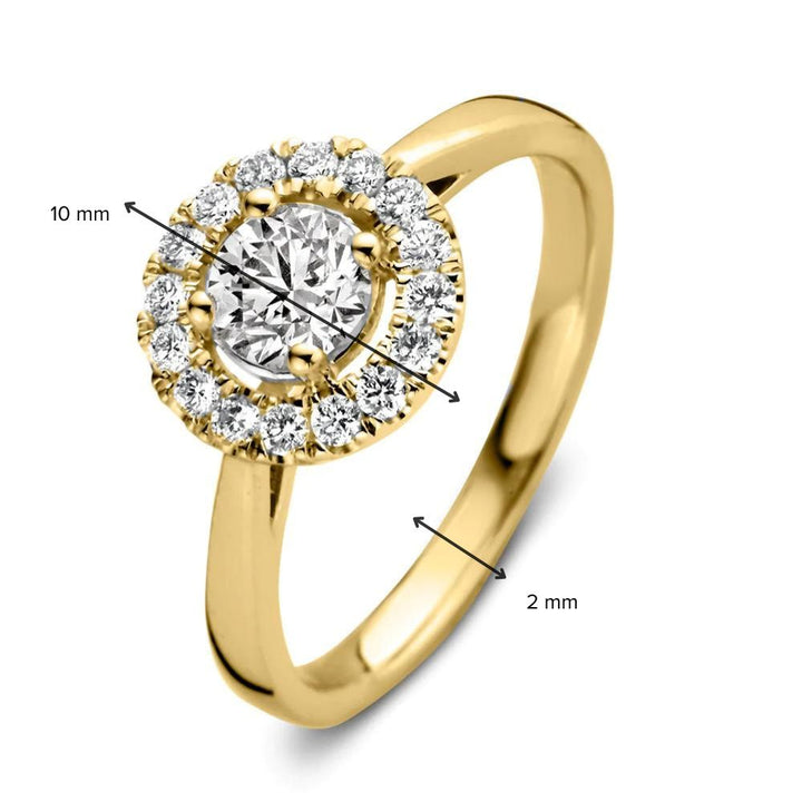 Ring Emma 0,75 ct. Gelbgold