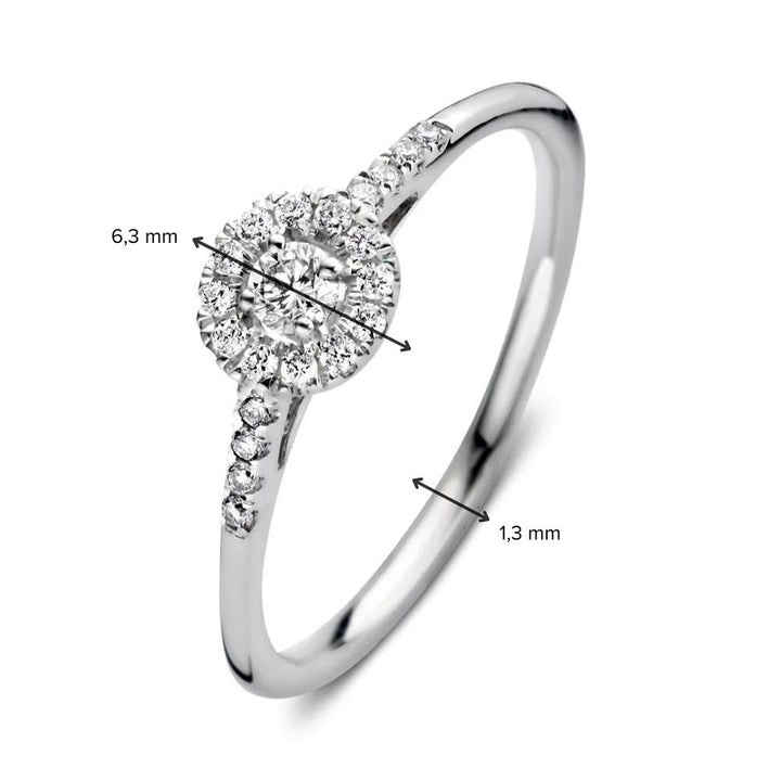 Ring Emma Royal 0,20 ct. Weißgold