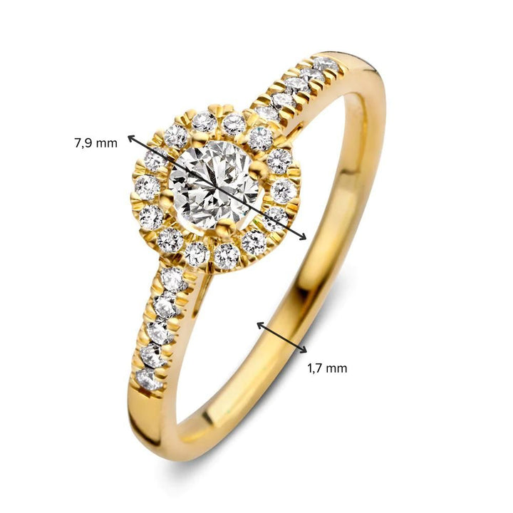 Ring Emma Royal 0,50 ct. Gelbgold
