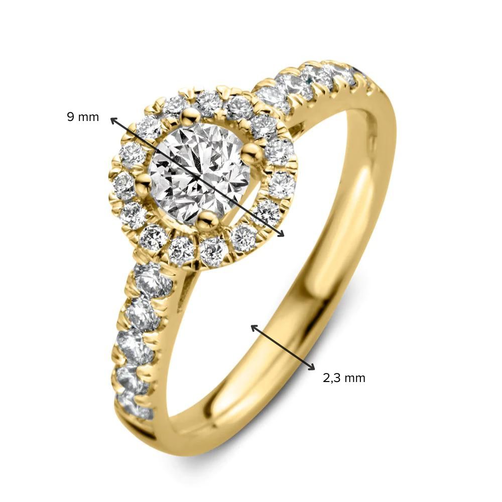 Ring Emma Royal 1,00 ct. Gelbgold