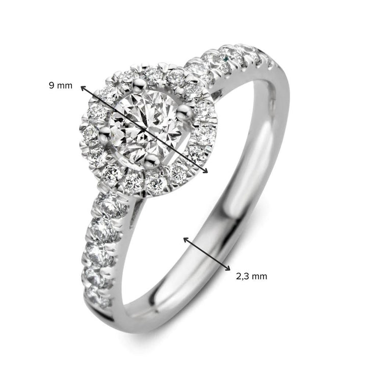 Ring Emma Royal 1,00 ct. Weißgold