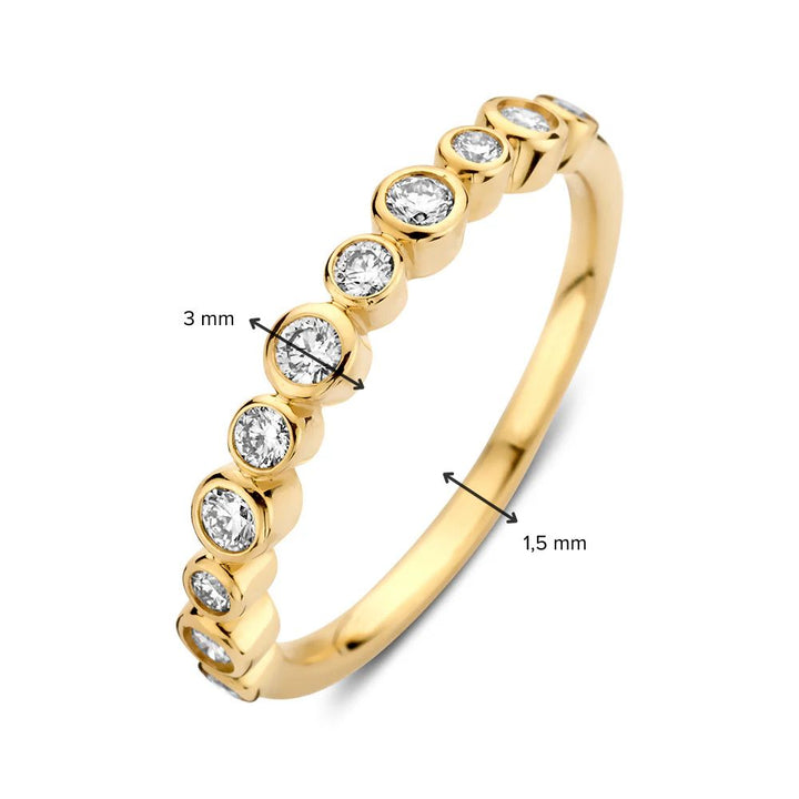 Ring Luna 0,31 ct. Gelbgold