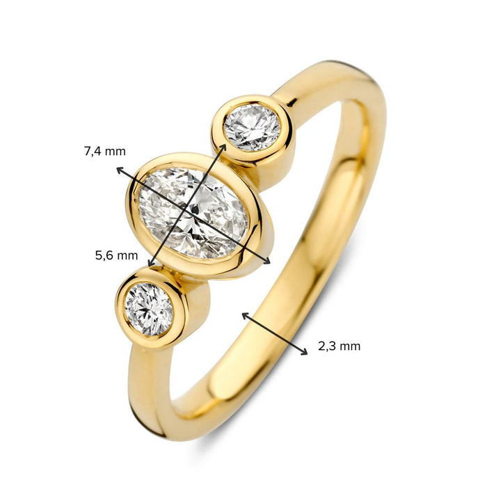 Ring Sofia 0,70 ct. Gelbgold