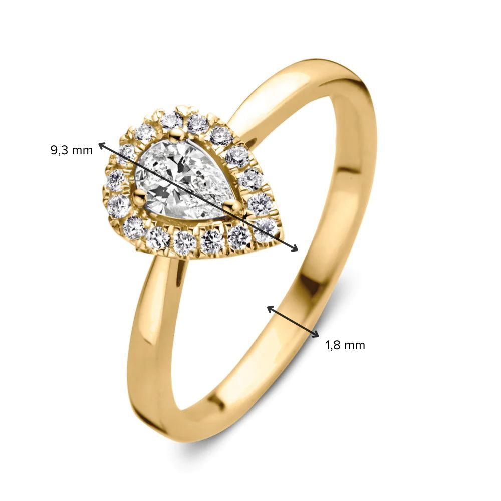 Ring Elin 0,30 ct. Gelbgold