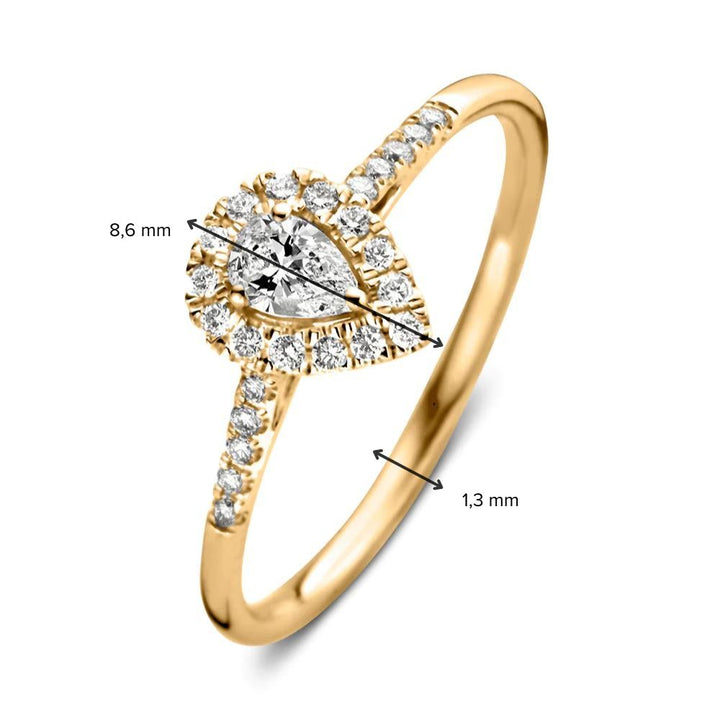 Ring Elin Royal 0,30 ct. Gelbgold
