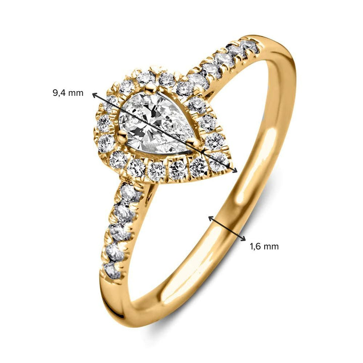 Ring Elin Royal 0,50 ct. Gelbgold