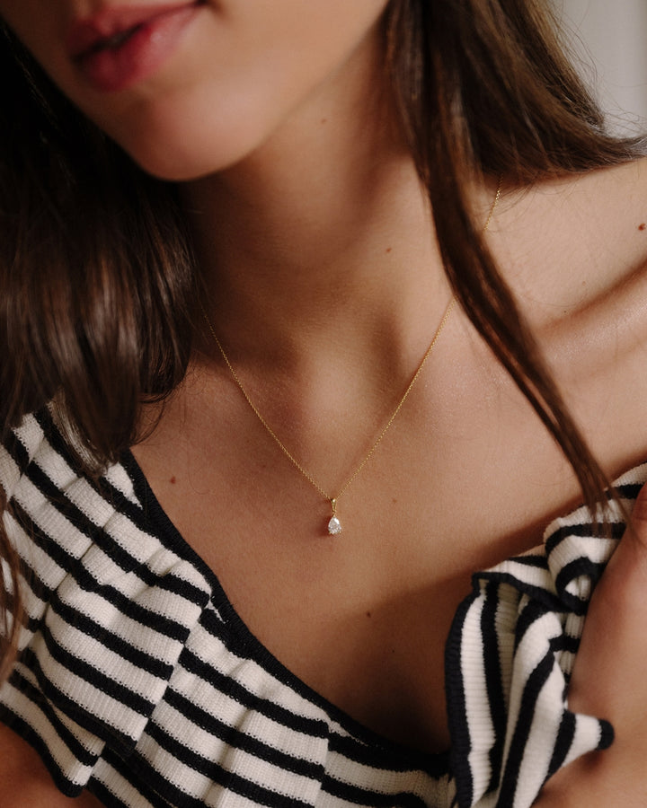 Halskette Ava 0,50 ct. Gelbgold