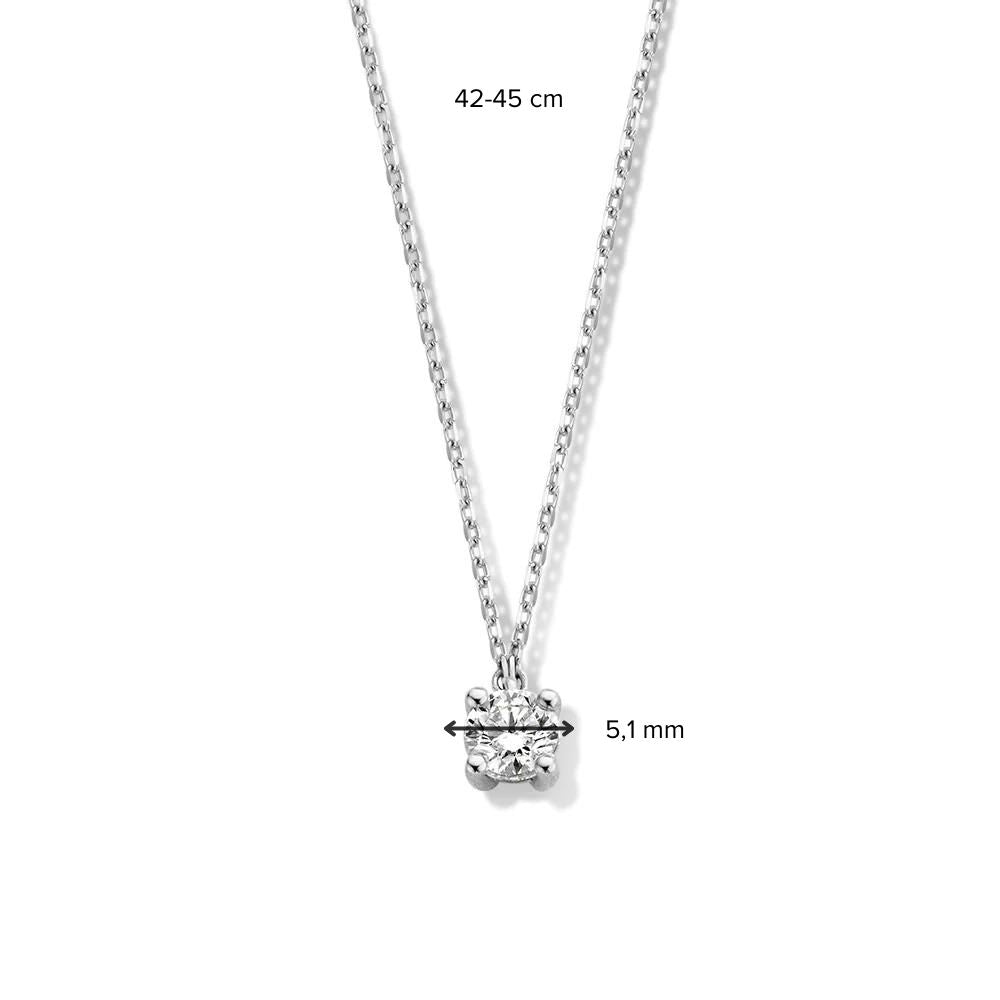 Halskette Olivia 0,50 ct. Weißgold