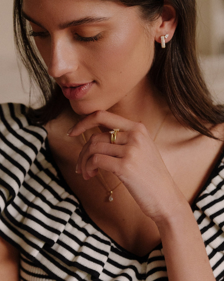 Ring Ava 0,30 ct. Gelbgold