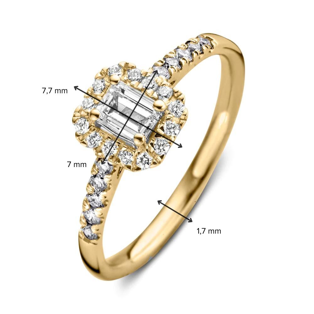 Ring Efeu Royal 0,50 ct. Gelbgold