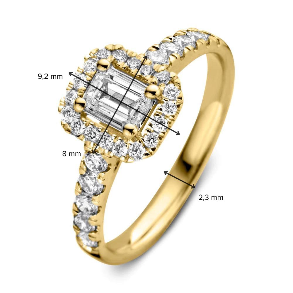 Ring Efeu Royal 1,00 ct. Gelbgold