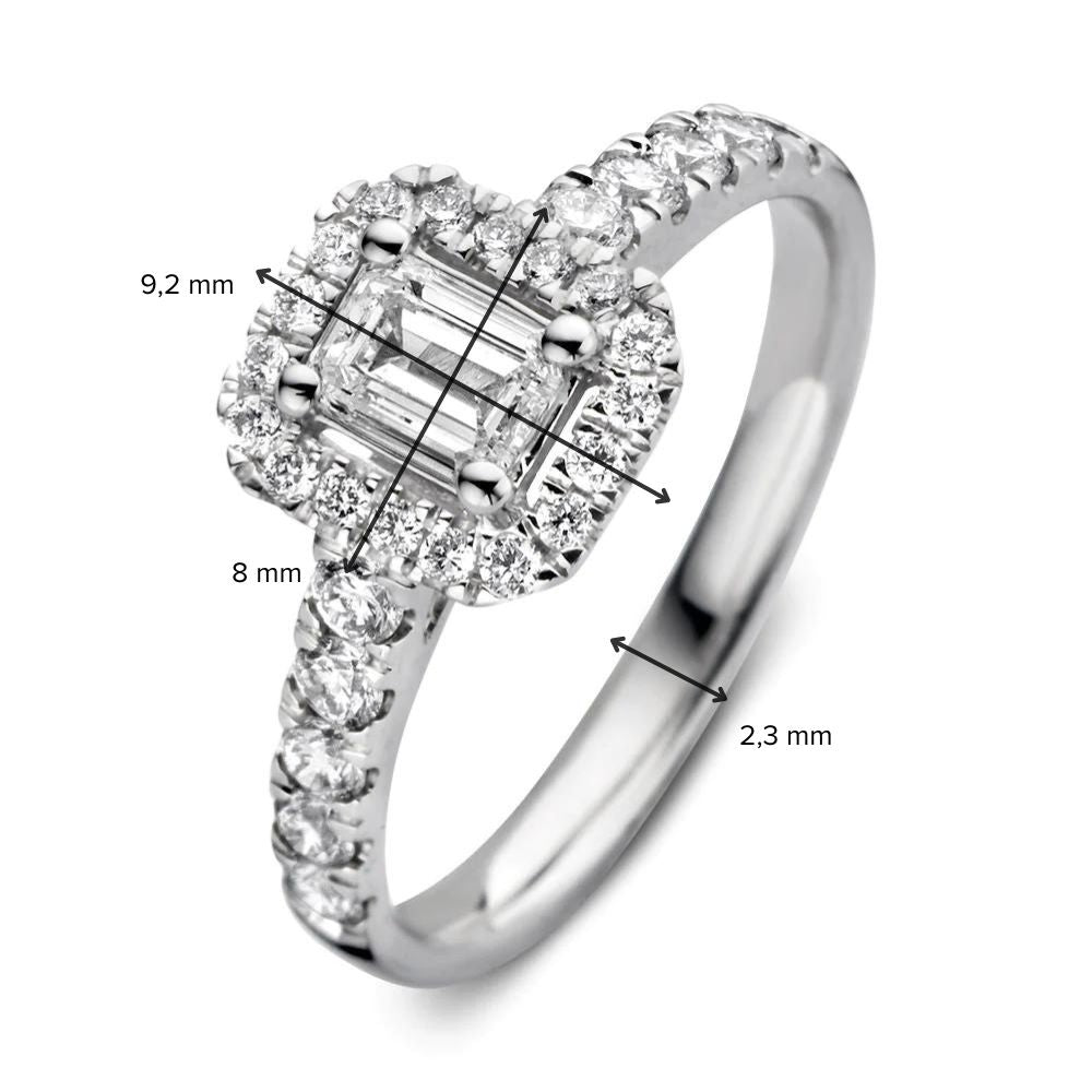 Ring Efeu Royal 1,00 ct. Weißgold