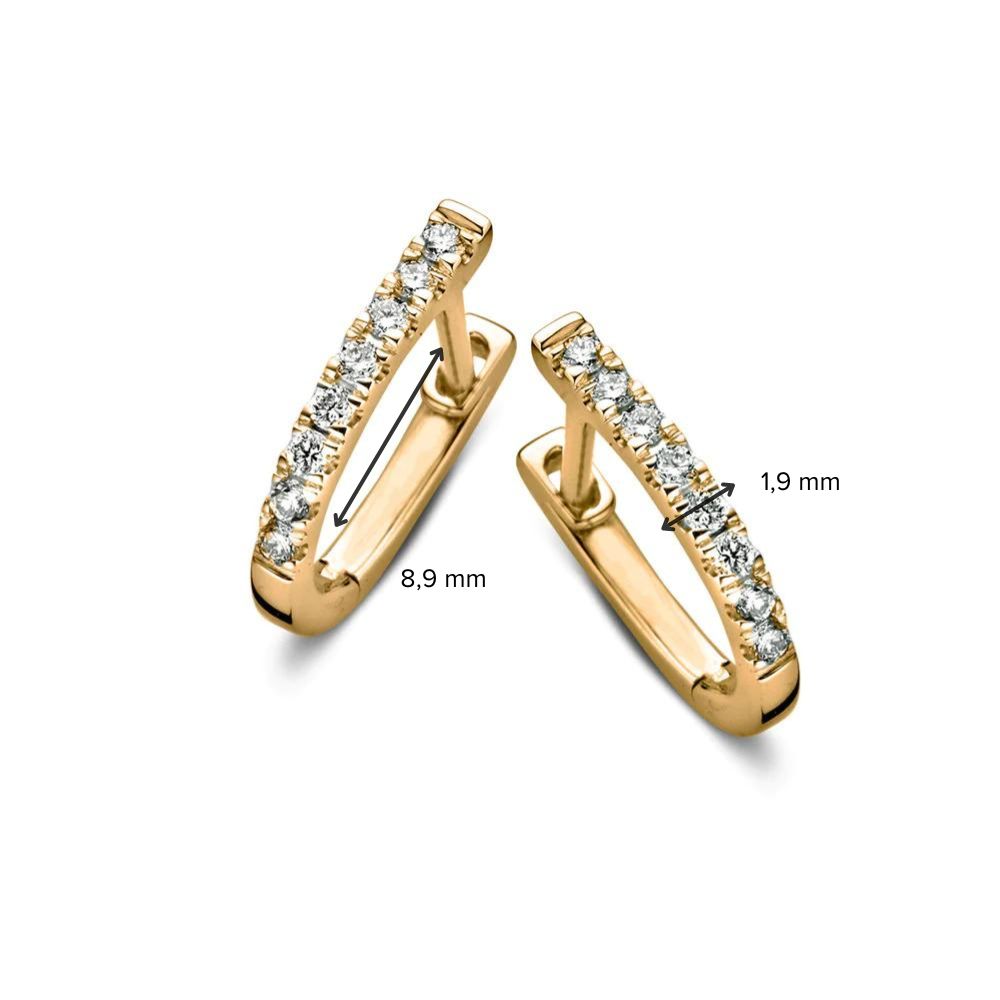 Ohrringe Millie 0,20 ct. Gelbgold