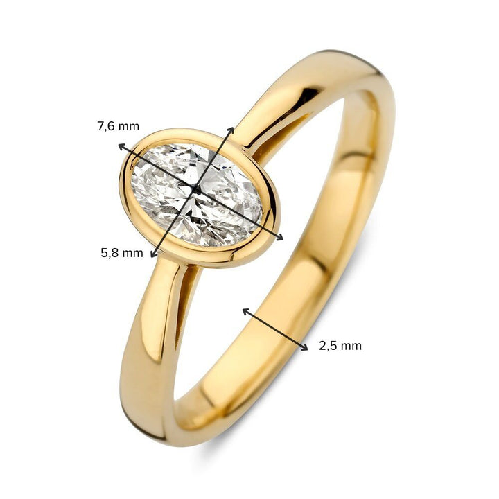 Ring Franky 0,50 ct. Gelbgold