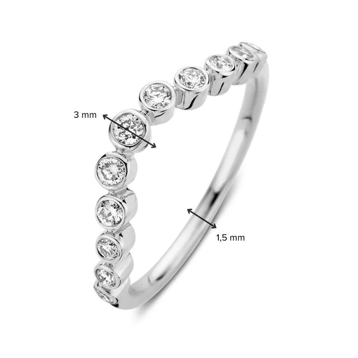 Ring Luna Wave 0,26 ct. Weißgold