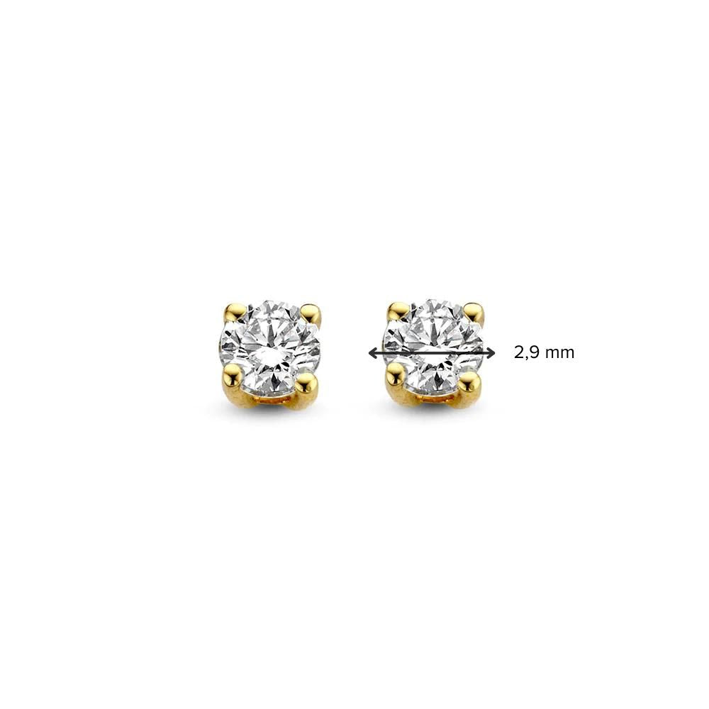 Olivia Ohrstecker 0,20 ct. Gelbgold