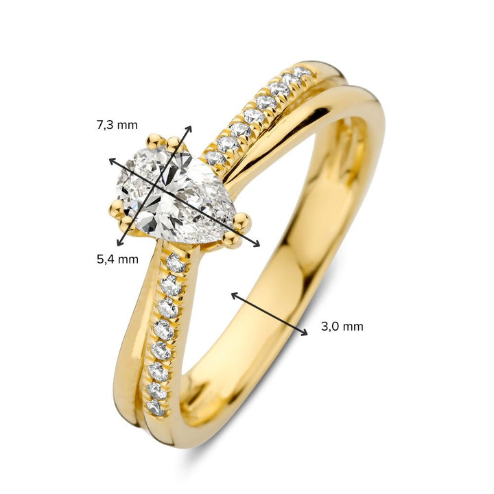 Zoë Ring 0,60 ct. Gelbgold