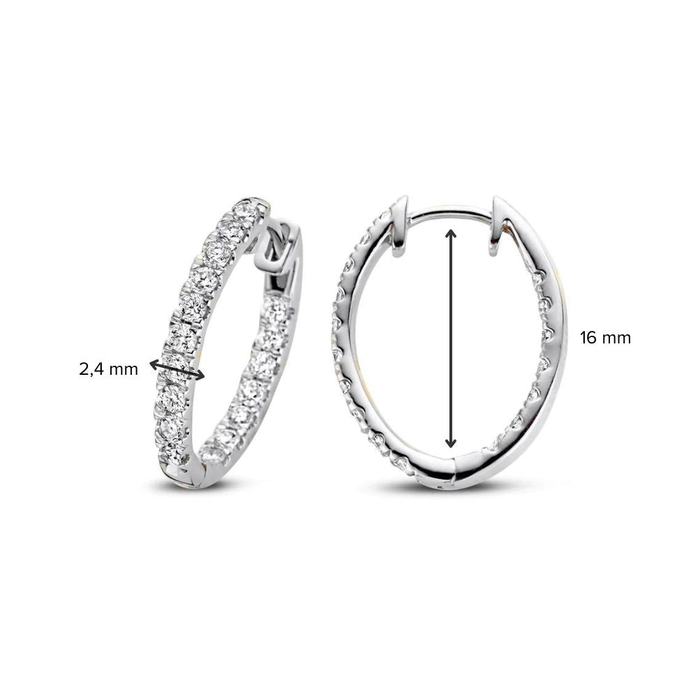 Ohrringe Lauren 1,00 ct. Weißgold
