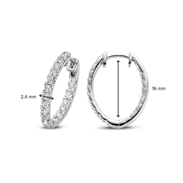 Ohrringe Lauren 1,00 ct. Weißgold