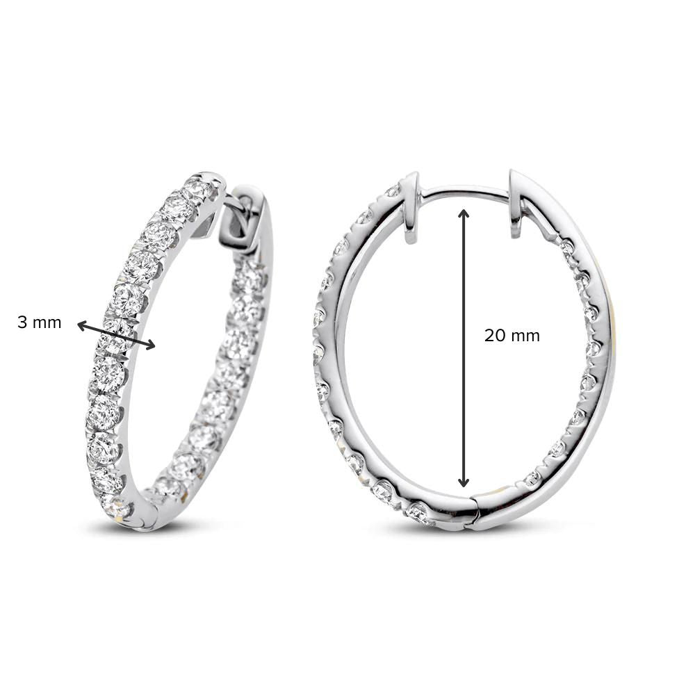 Ohrringe Lauren 2,00 ct. Weißgold