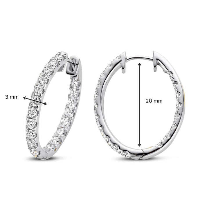 Ohrringe Lauren 2,00 ct. Weißgold
