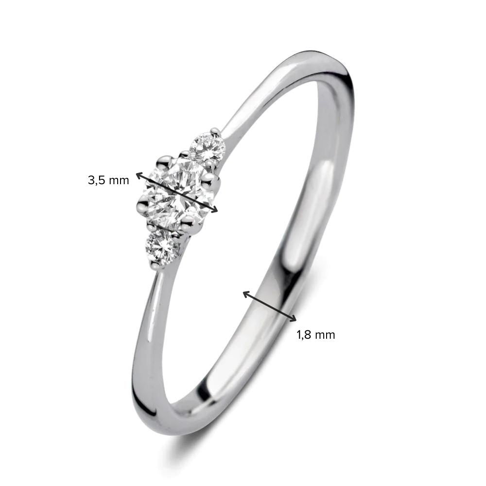 Ring Alix 0,20 ct. Weißgold