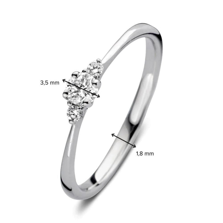 Ring Alix 0,20 ct. Weißgold