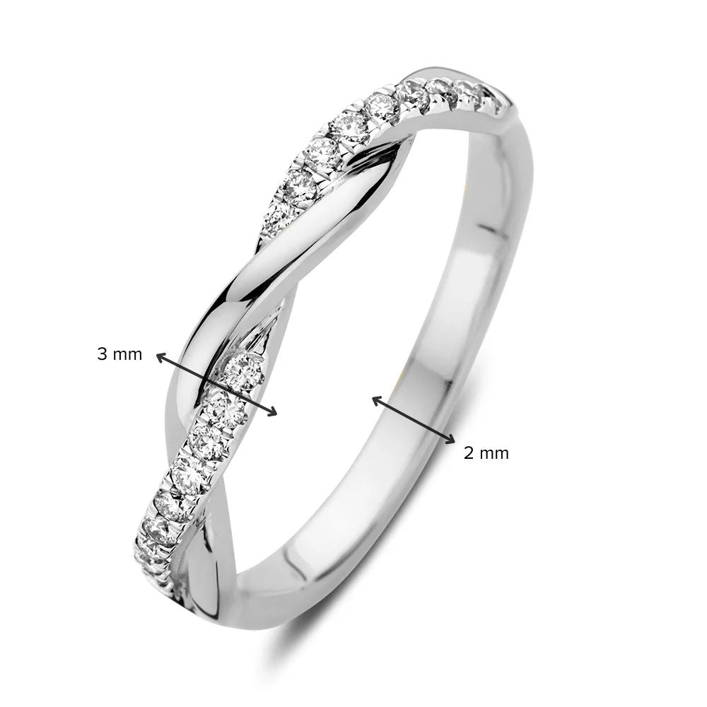 Ring Jackie 0,15 ct. Weißgold
