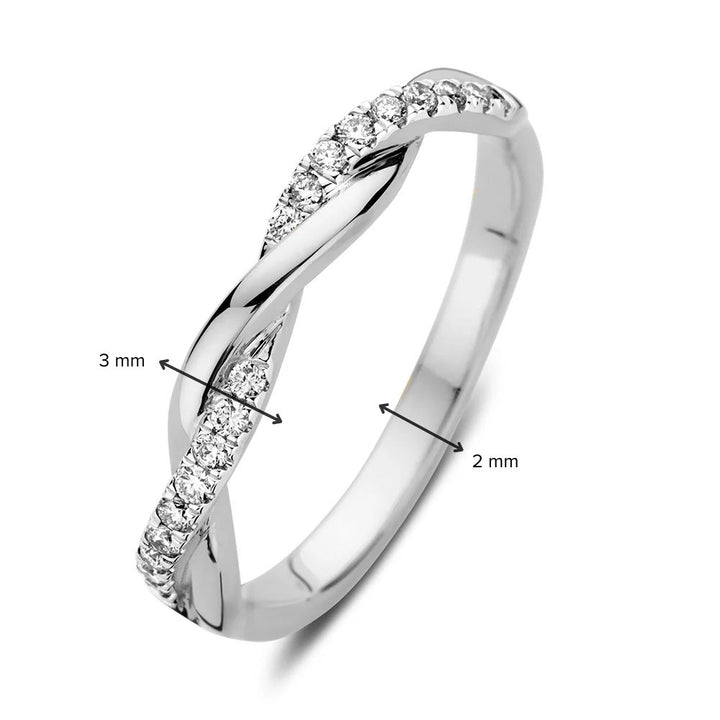 Ring Jackie 0,15 ct. Weißgold