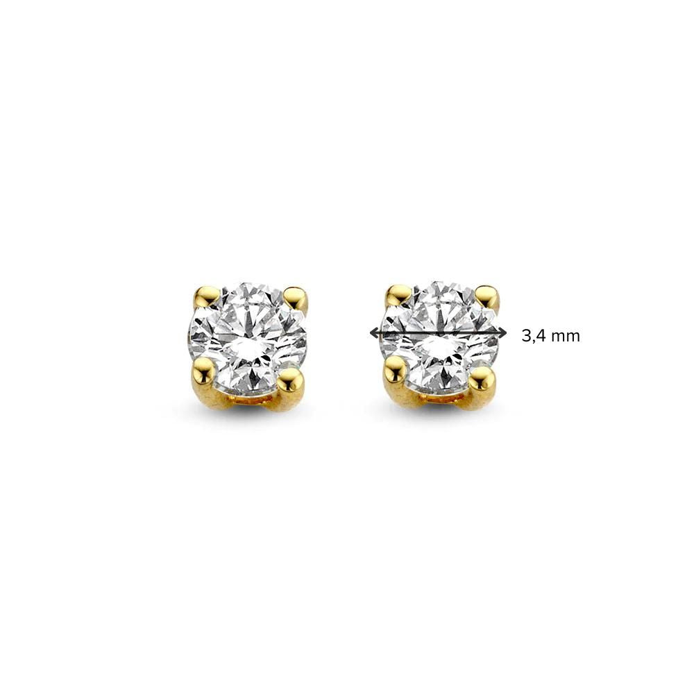 Olivia Ohrstecker 0,30 ct. Gelbgold
