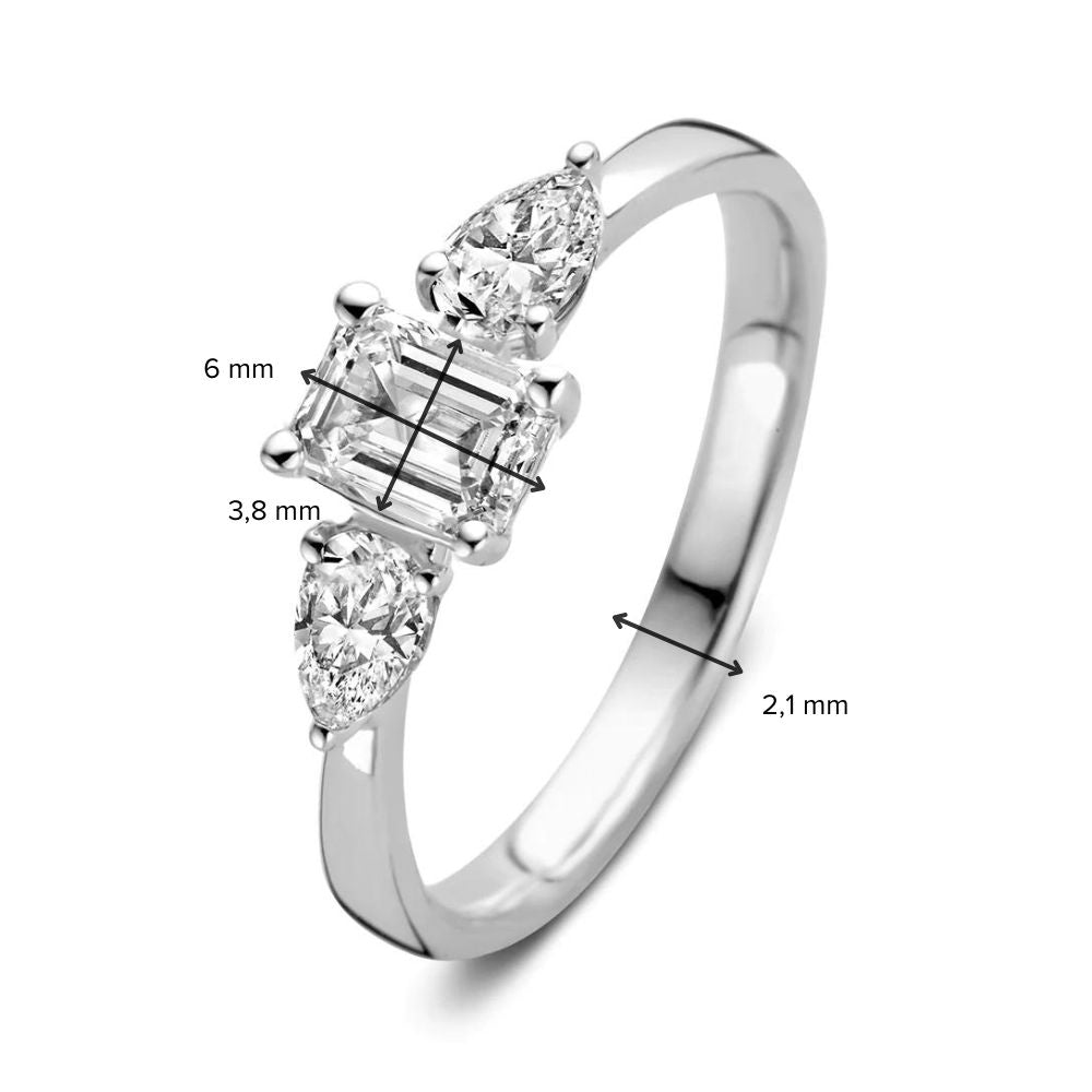 Ring Lize 0,90 ct. Weißgold
