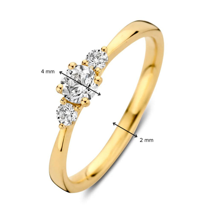 Ring Alix 0,37 ct. Gelbgold