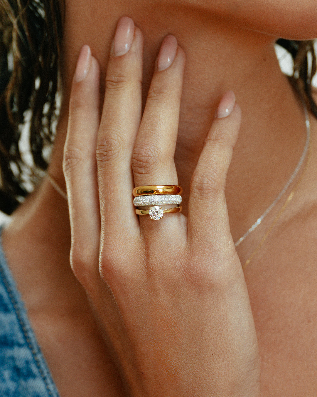 Ring Olivia 0,75 ct. Gelbgold