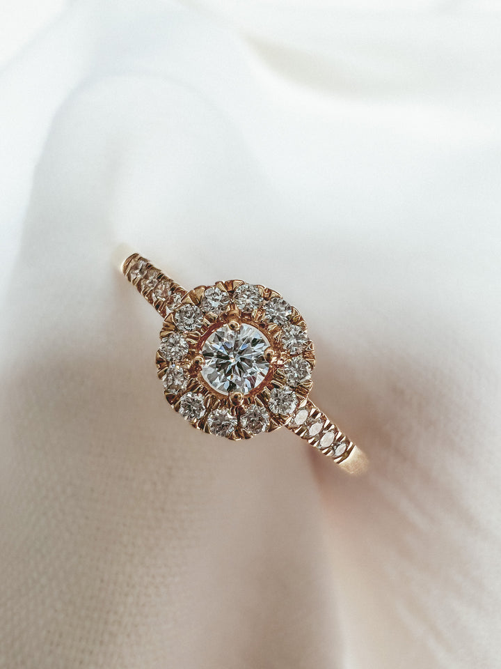 Ring Emma Royal 0,20 ct. Gelbgold